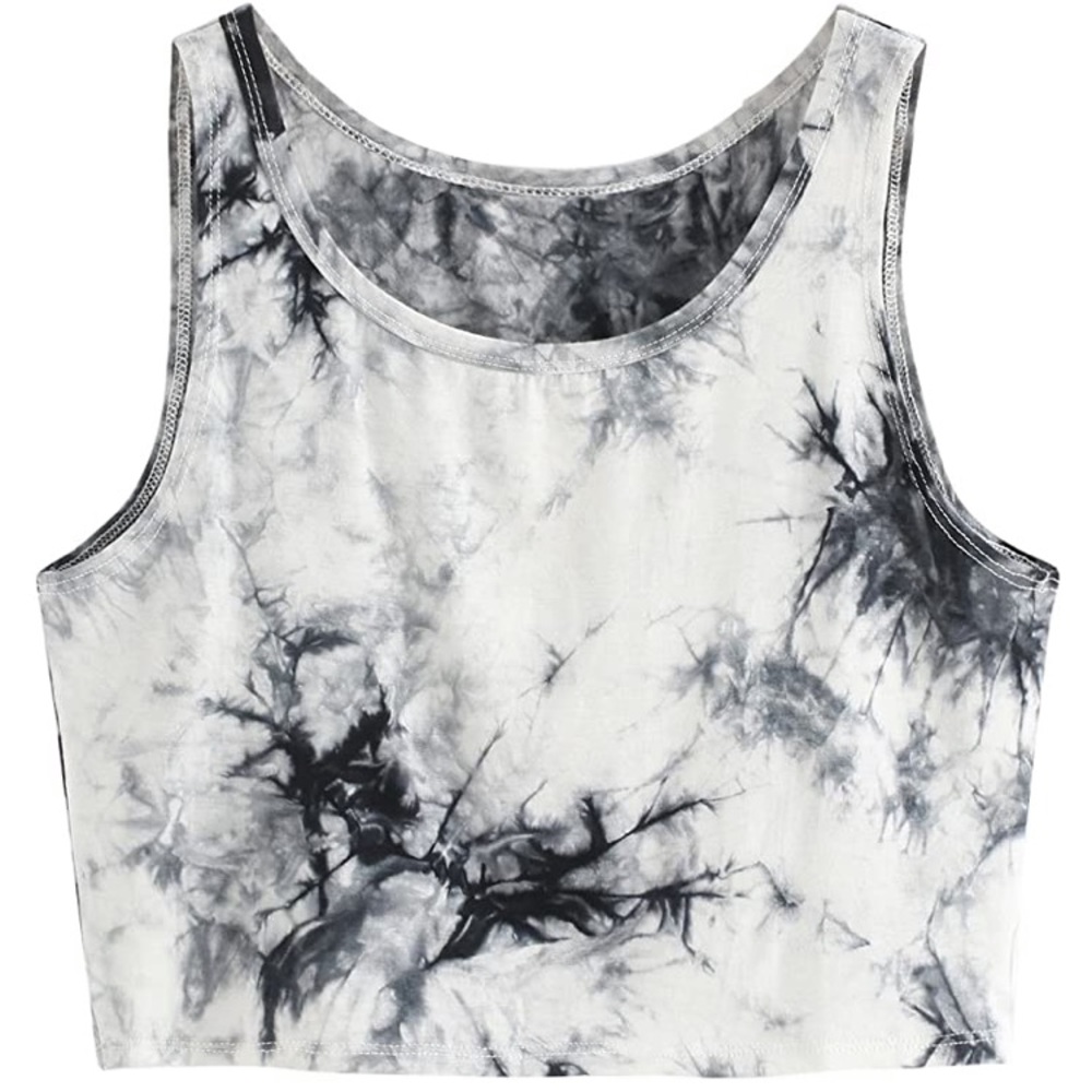 Cropped Marble Tank Top